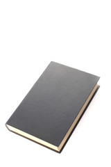 black book  isolated on white background with copy space for your text