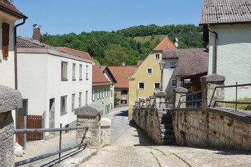 Bayern - Pappenheim - Aufgang zur Burg