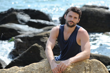 Young man outdoor photo