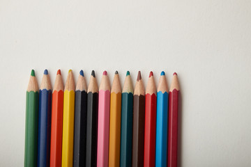 school and office supplies color pencil