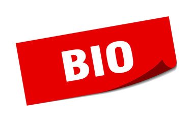 bio sticker. bio square isolated sign. bio