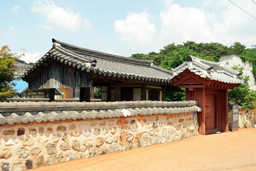 Naklejka premium Gurim Folk Village of South Korea