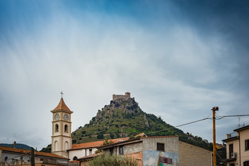 Fototapeta premium Castello di Burgos in Sardinia, Italy