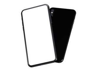 smartphone digital isolated 3d background