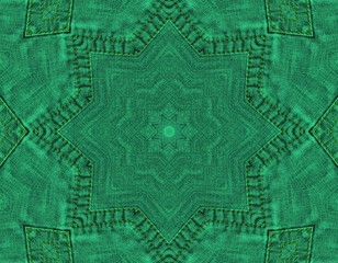 Jeans design. Jeans kaleidoscopic pattern.