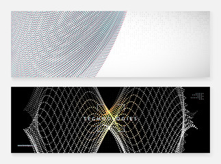 Quantum innovation computer. Digital technology. Artificial intelligence, deep learning and big data concept. Tech visual for cloud template. Futuristic quantum innovation computer backdrop.
