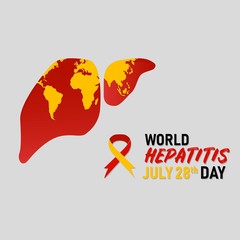 Illustration World Hepatitis Day.