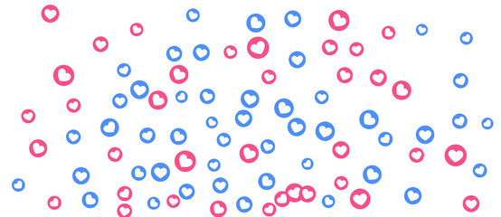 Social Network marketing like and heart icon