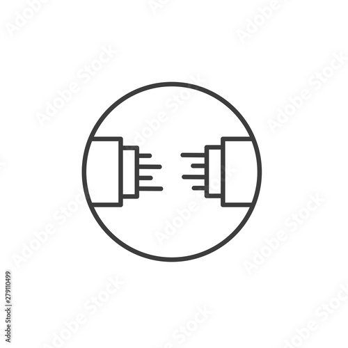 photo Fiber Optic Cable Symbol wall murals