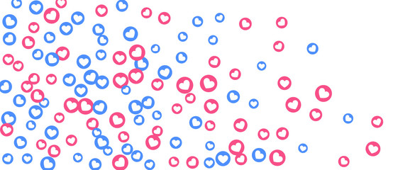 Social Network marketing like and heart icon.