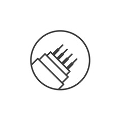 Fiber optic cable icon template color editable. Optical fiber symbol vector sign isolated on white background. Simple logo vector illustration for graphic and web design.