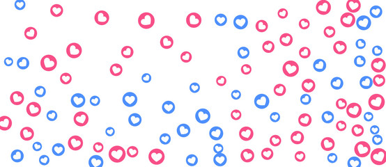 Social Network marketing like and heart icon.