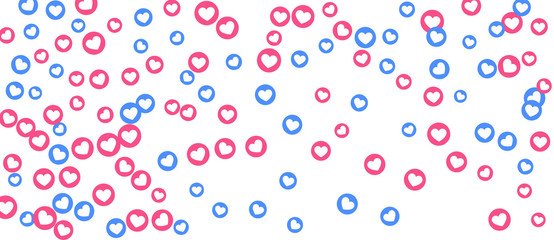 Social Network marketing like and heart icon.