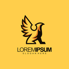 gryphon logo design vector illustration
