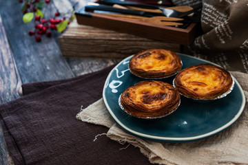 delicious portuguese egg tart dessert