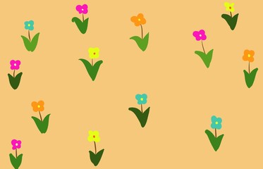 seamless background with flower