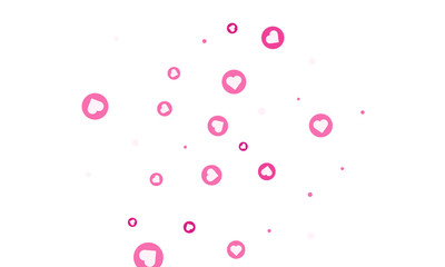 Social Network marketing like and heart icon.