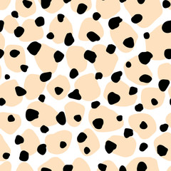 Vector animal skin texture print seamless pattern