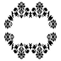 Royal damask pattern for fabric design. Wallpaper baroque, damask.