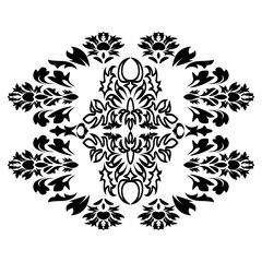 Royal damask pattern for fabric design. Wallpaper baroque, damask.