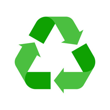 Recycle sign vector illustration.