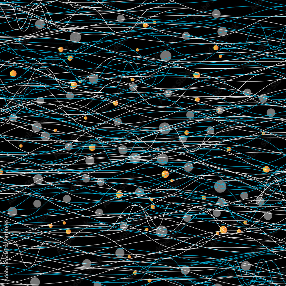 Poster abstract curved lines pattern. vector illustration