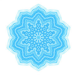 Abstract blue concentric pattern