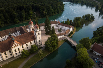 Fototapeta na wymiar Kloster Rheinau - Canton of Zurich, Switzerland
