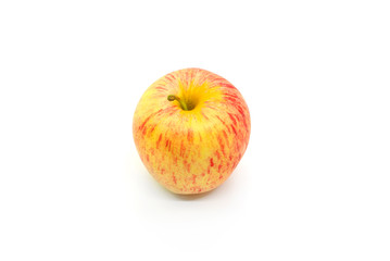 Tasty juicy apple on a white background