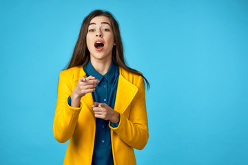 young woman with a bag