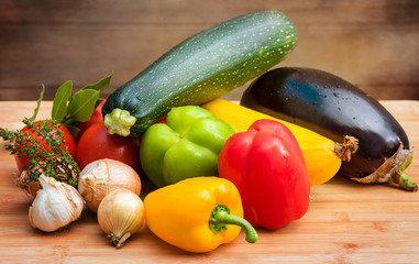 assorted vegetables for ratatouille