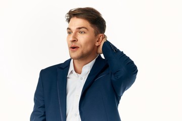 portrait of a businessman isolated on white