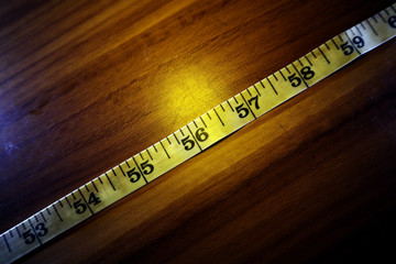 old tailor measuring tape