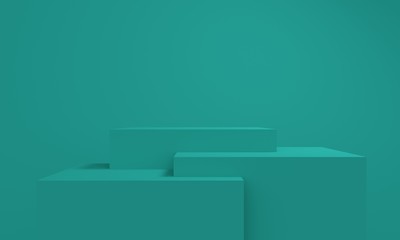 Abstract background. Composition with rectangular podium. Backdrop design for product promotion. 3d rendering