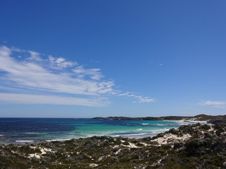 Fototapeta na wymiar Landscape with ocean and beach in Perth, Australia
