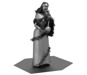 Fototapeta premium woman character, 3D rendering, illustration