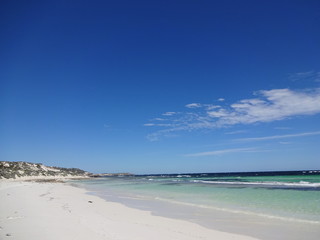 Fototapeta na wymiar Landscape with ocean and beach in Perth, Australia