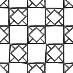 Modern stylish texture. Repeating geometric tiles with squares and rhombuses