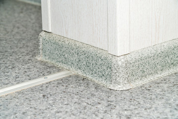 The photo of a plastic plinth on a floor