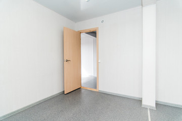 Light white empty office room with bright lighting