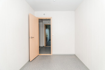 Light white empty office room with bright lighting