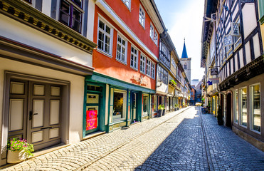 Obraz premium famous kramerbridge in erfurt - germany