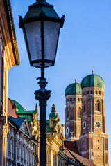 Fototapeta na wymiar Famous Munich Cathedral - Liebfrauenkirche