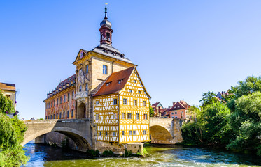 famous old town hall in bamberg