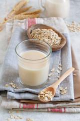 Vegan oat milk, non dairy alternative milk