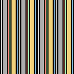 Abstract vector seamless pattern with vertical parallel stripes. Colorful pastel background can be used for kids room or wrapping paper. Vintage and retro style print for interior or fabric design