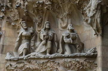 Obraz premium Statue in the spanish cathedral