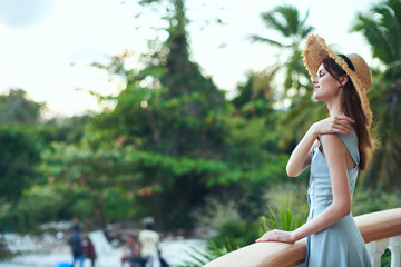 Naklejka premium portrait of a young woman with perfect skin