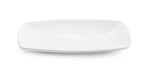 white plate isolated on white background
