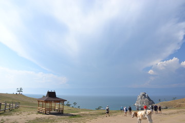 Lake Baikal Olkhon island in the summer